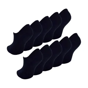 10 Pack Girls & Boys No Show Invisible Cotton Rich Socks (3 Sizes)