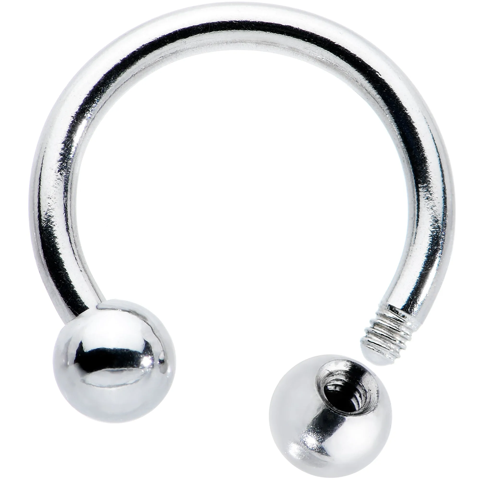 16 Gauge 5/16 Stainless Steel Horseshoe Circular Barbell
