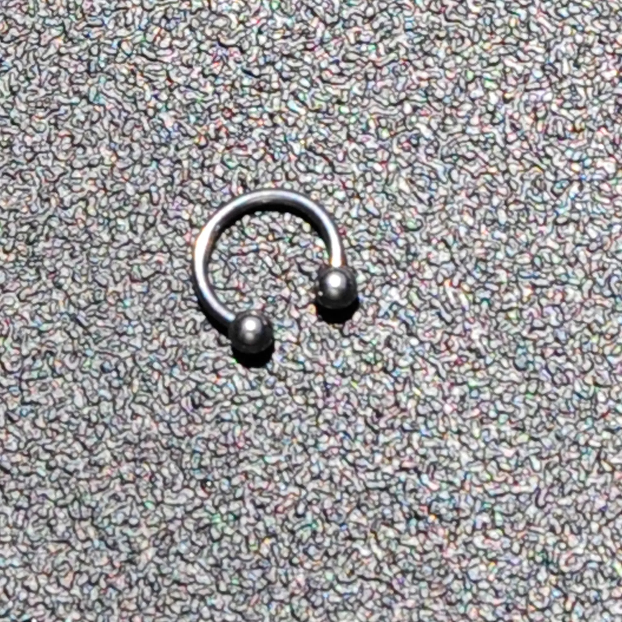 16 Gauge 5/16 Stainless Steel Horseshoe Circular Barbell