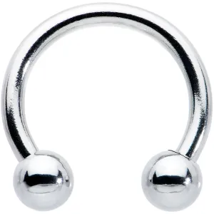 16 Gauge 5/16 Stainless Steel Horseshoe Circular Barbell