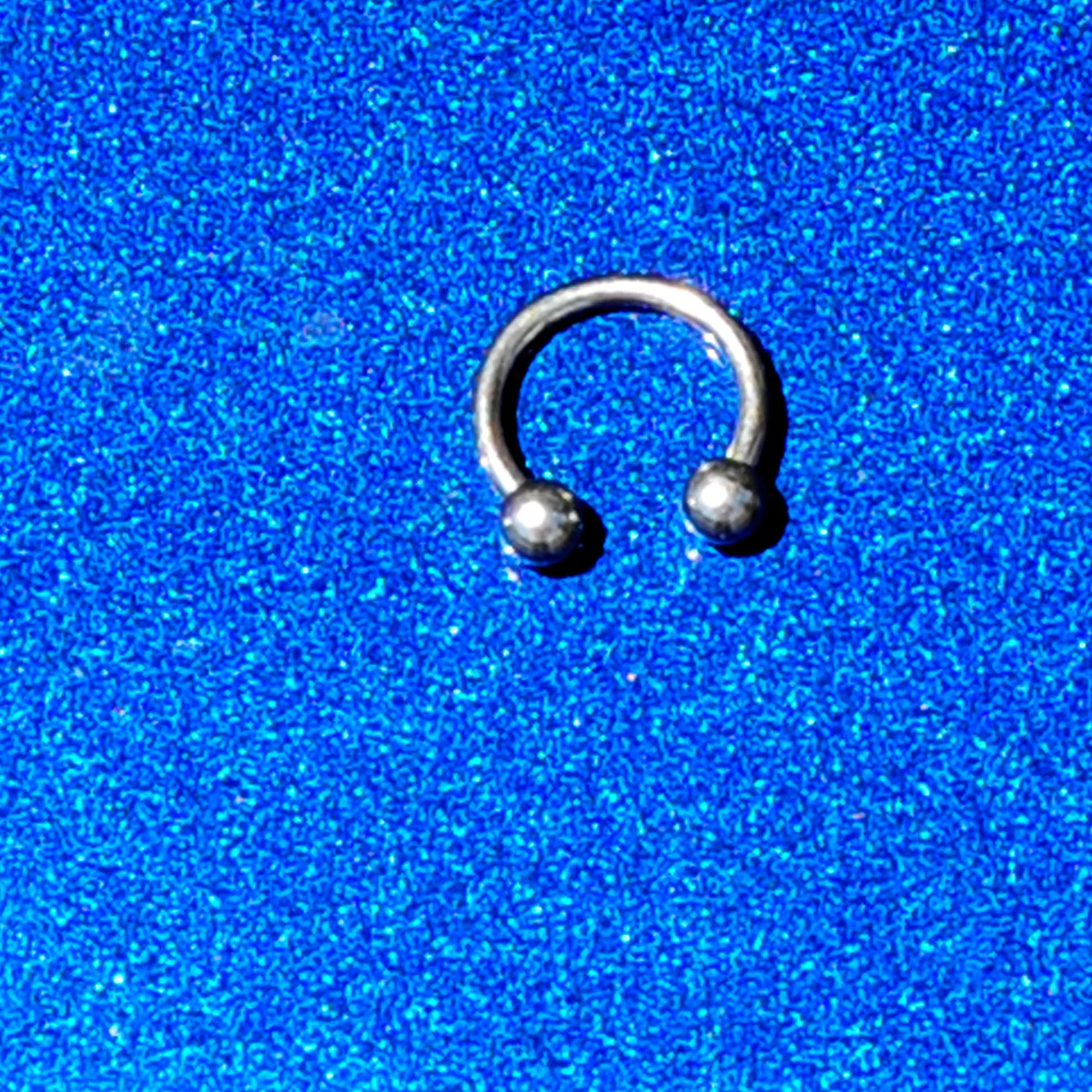16 Gauge 5/16 Stainless Steel Horseshoe Circular Barbell