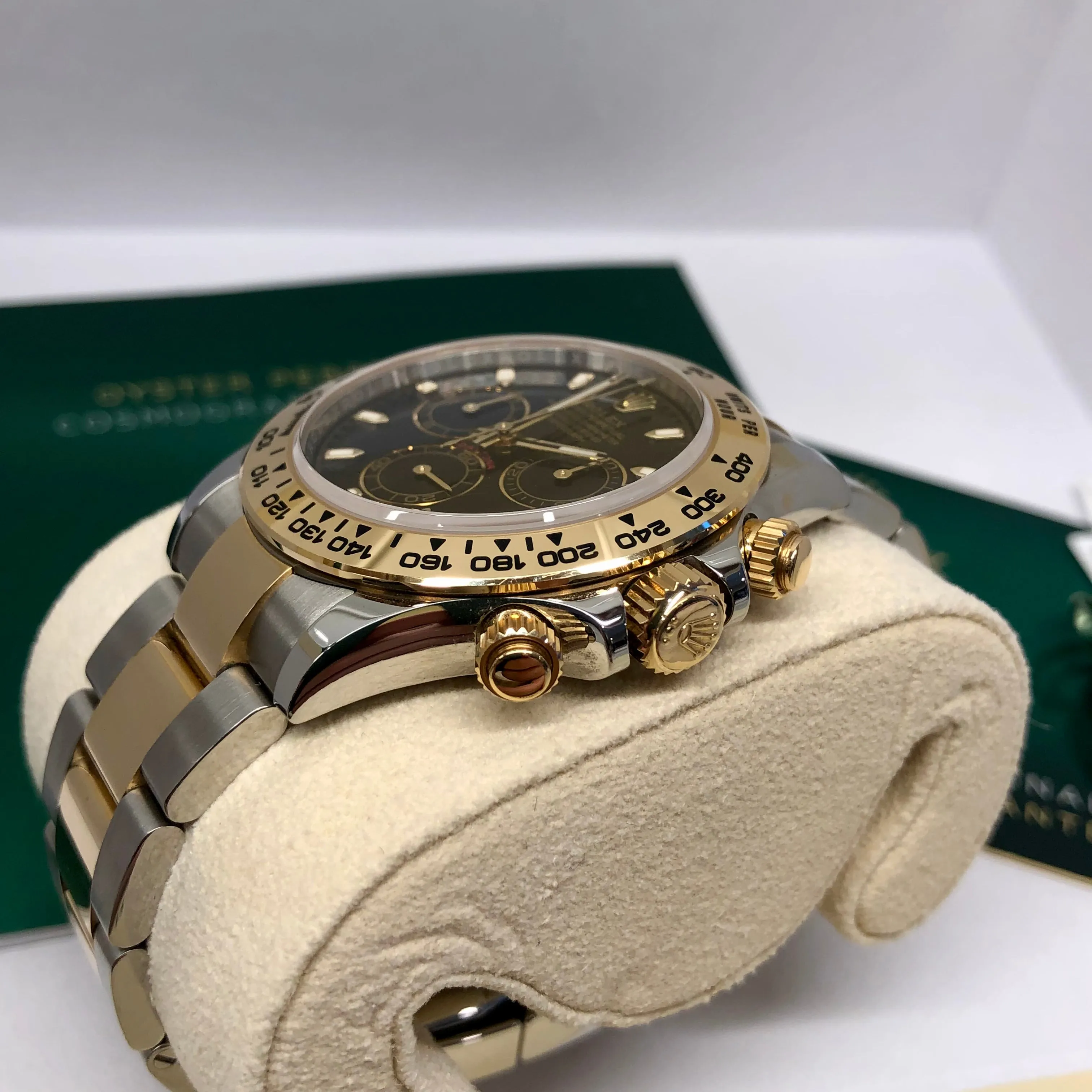 2021 Rolex Daytona Cosmograph 116503 Black Two Tone Chronograph Box Papers