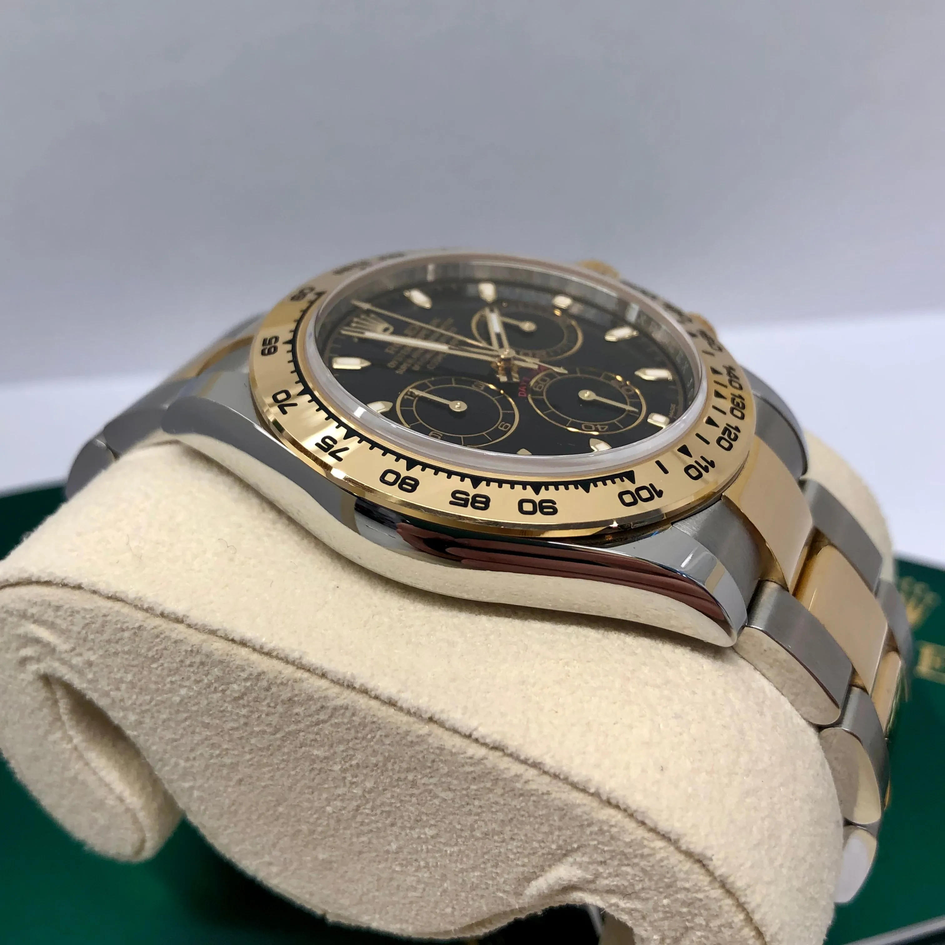 2021 Rolex Daytona Cosmograph 116503 Black Two Tone Chronograph Box Papers