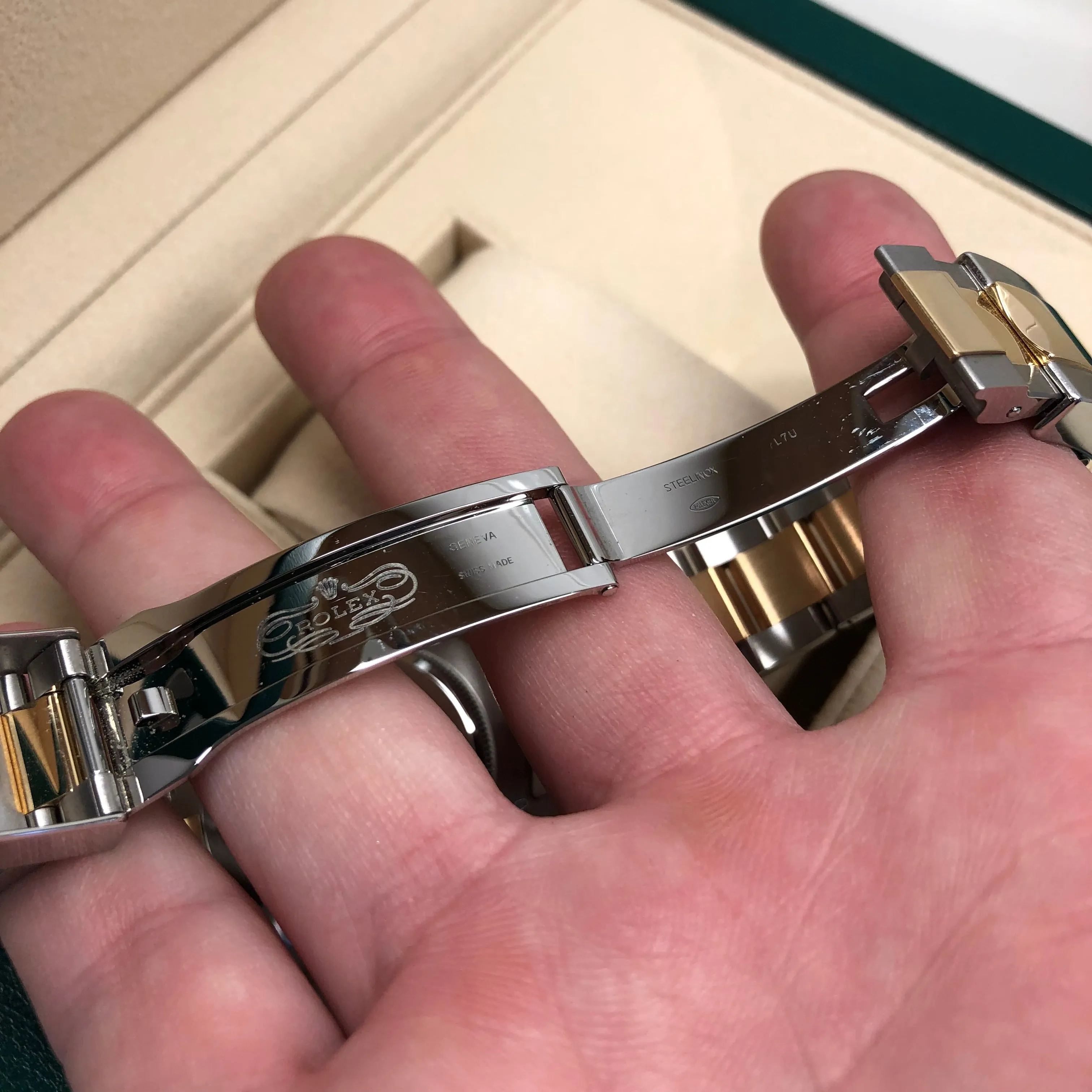 2021 Rolex Daytona Cosmograph 116503 Black Two Tone Chronograph Box Papers