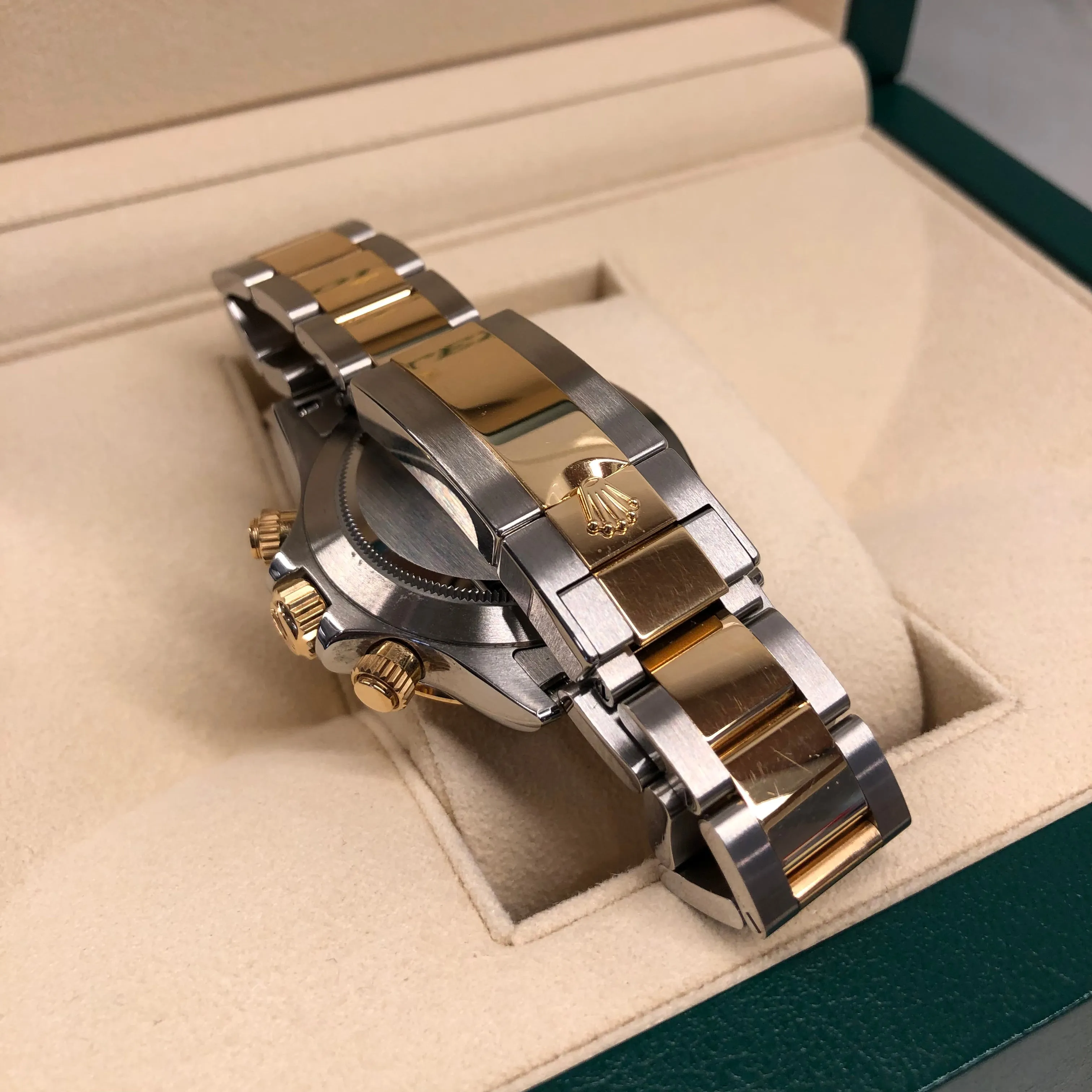 2021 Rolex Daytona Cosmograph 116503 Black Two Tone Chronograph Box Papers