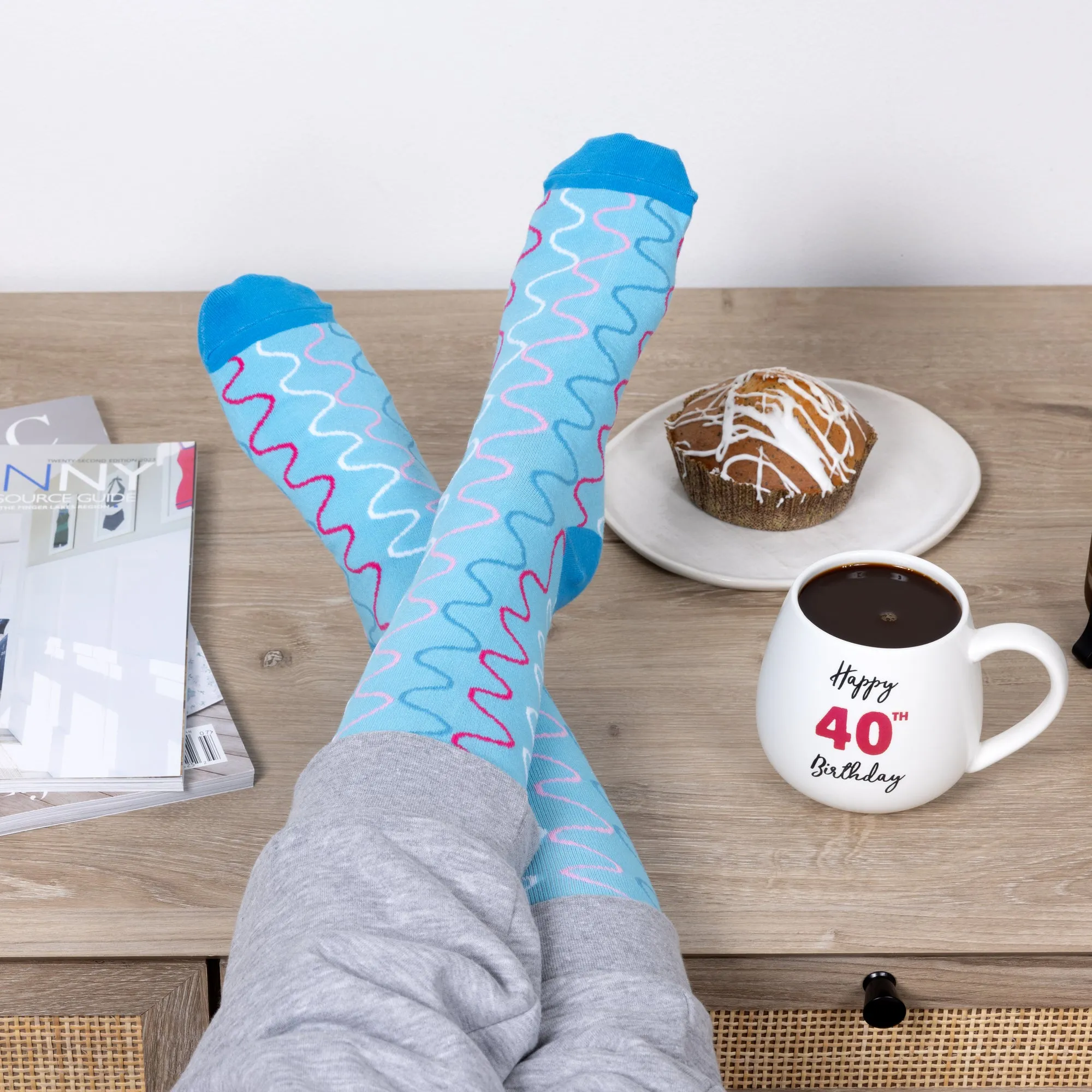40th Birthday 15.5 oz Mug and Sock Set