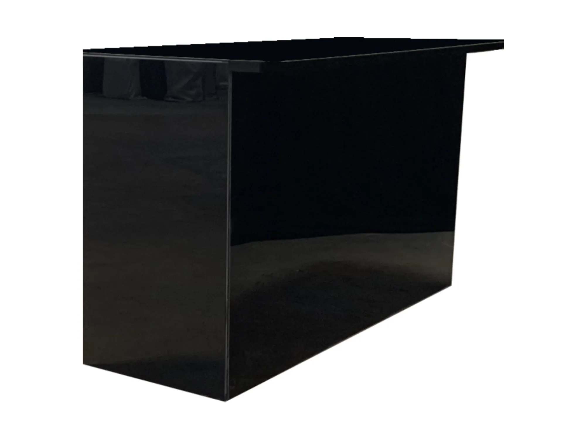 ACRYLIC 8FT BAR - GLOSSY BLACK