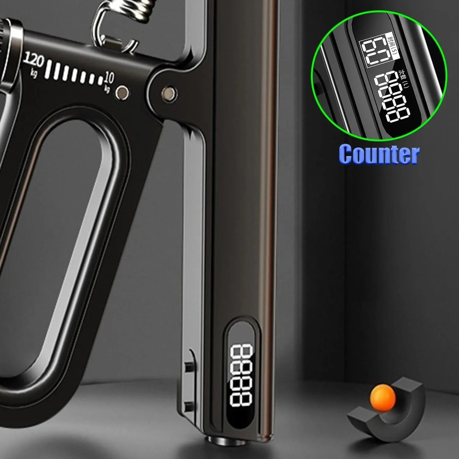 Adjustable Hand Grip with Counter - 10KG to 120KG