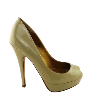 Anaheim Patent Leather Peep Toe Pumps
