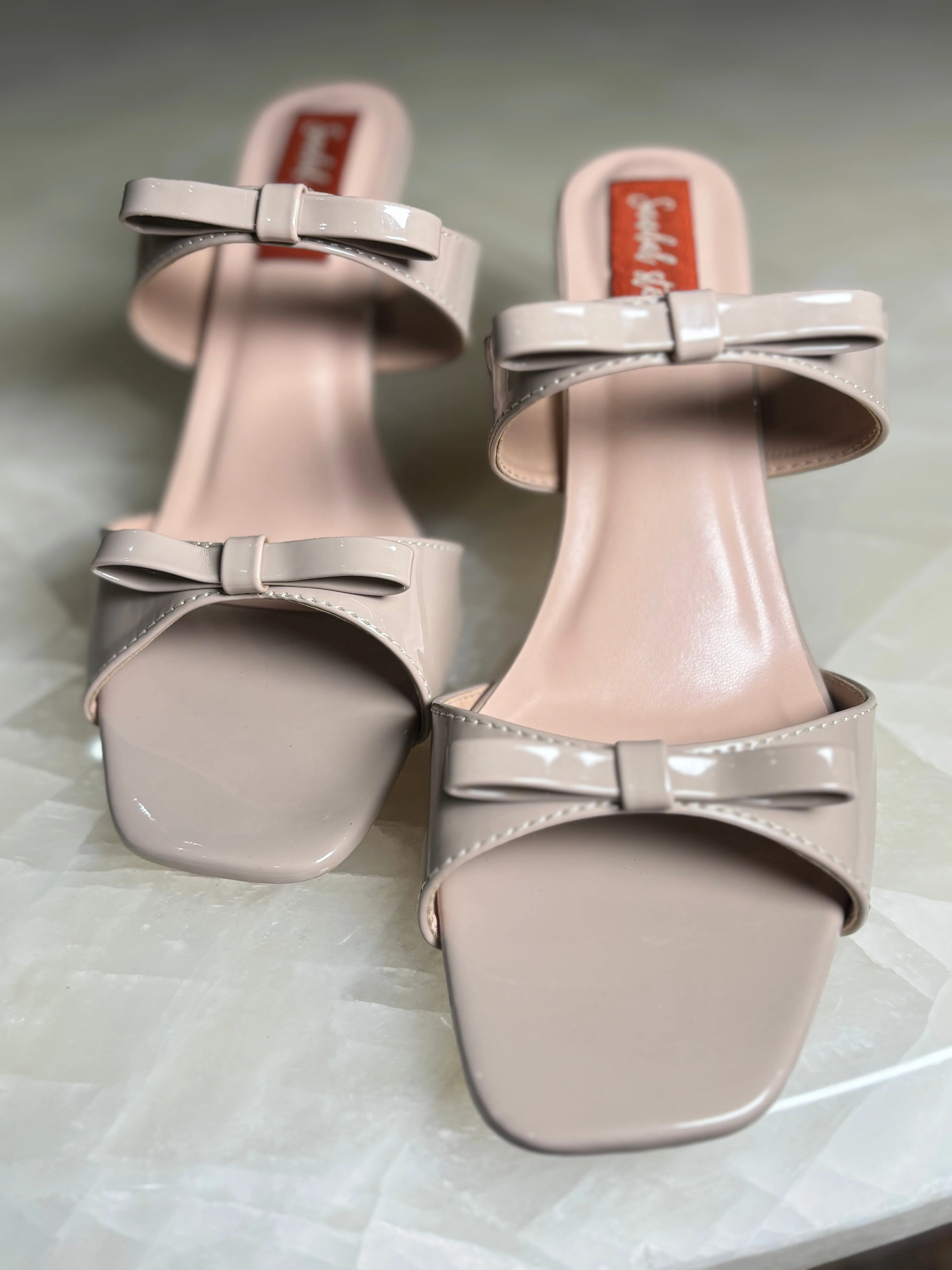 Aria Bow Strap Heels