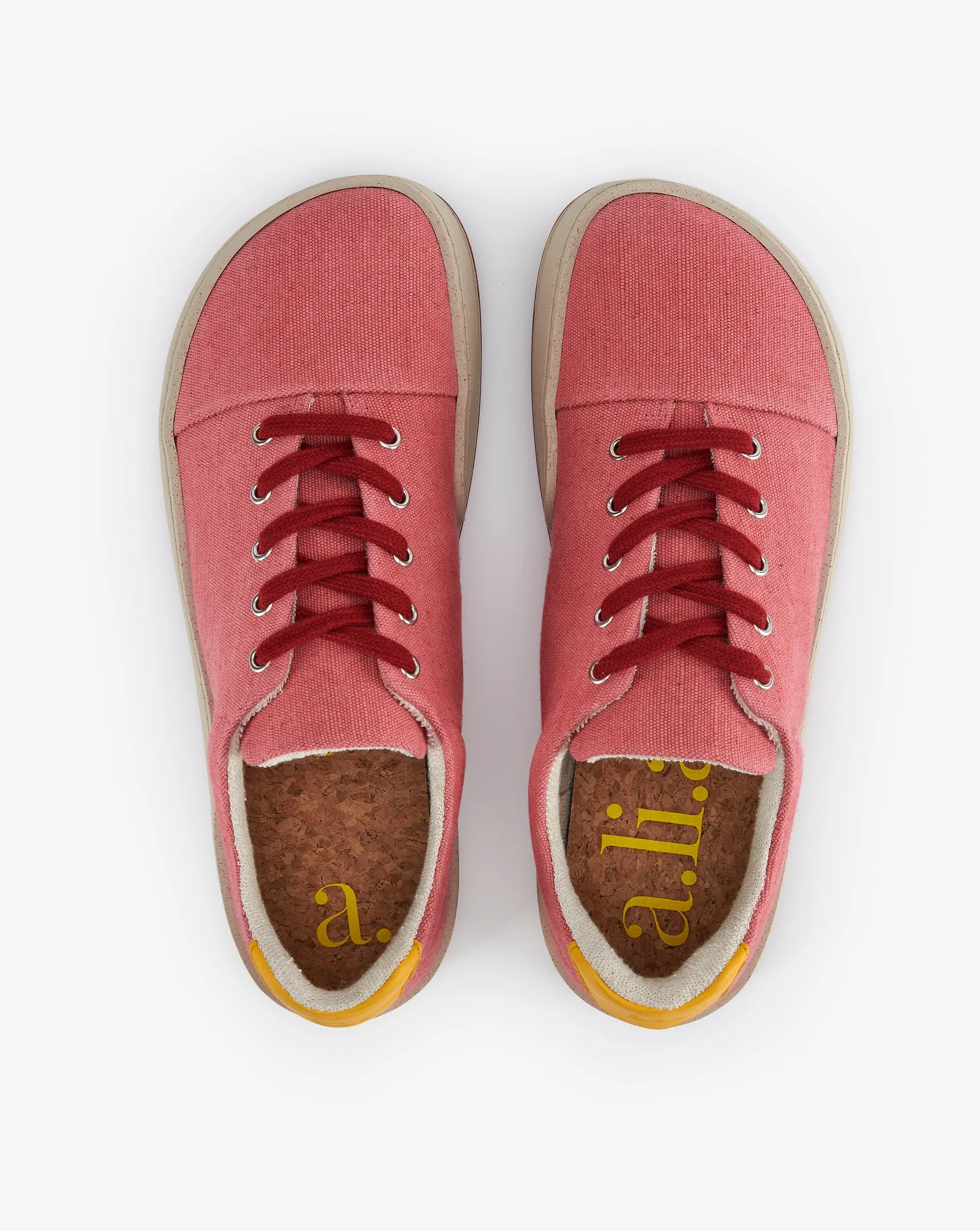 Asher Mali Recycled Vintage Lace-Up Shoes | Magenta