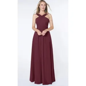 Azazie Kaleigh Dress Size A6 Cabernet