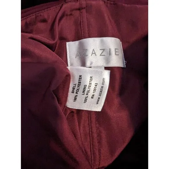 Azazie Kaleigh Dress Size A6 Cabernet