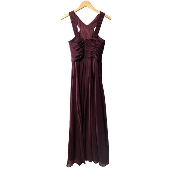 Azazie Kaleigh Dress Size A6 Cabernet