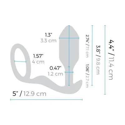 b-Vibe - Vibrating Snug Plug & Tug Medium - Black