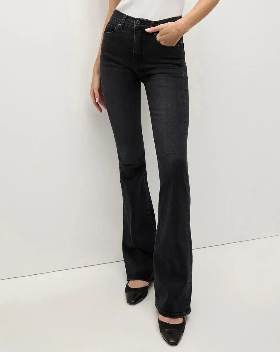 Beverly Skinny Flare Jean - Washed Onyx