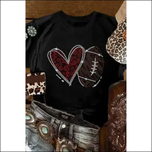 Black Rhinestone Heart Tee: Feeling  Fabulous? ️ Needful Things
