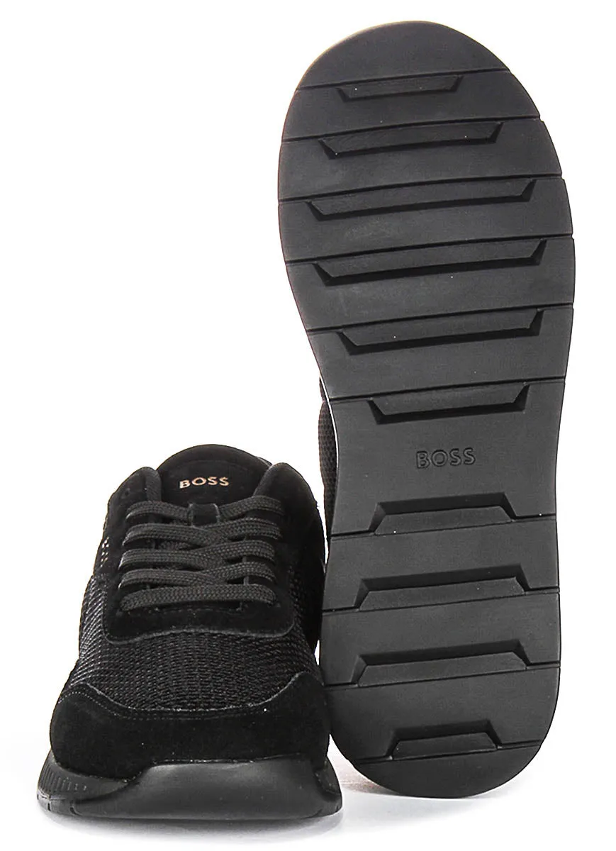 Boss Titanium Runner In Black Gold