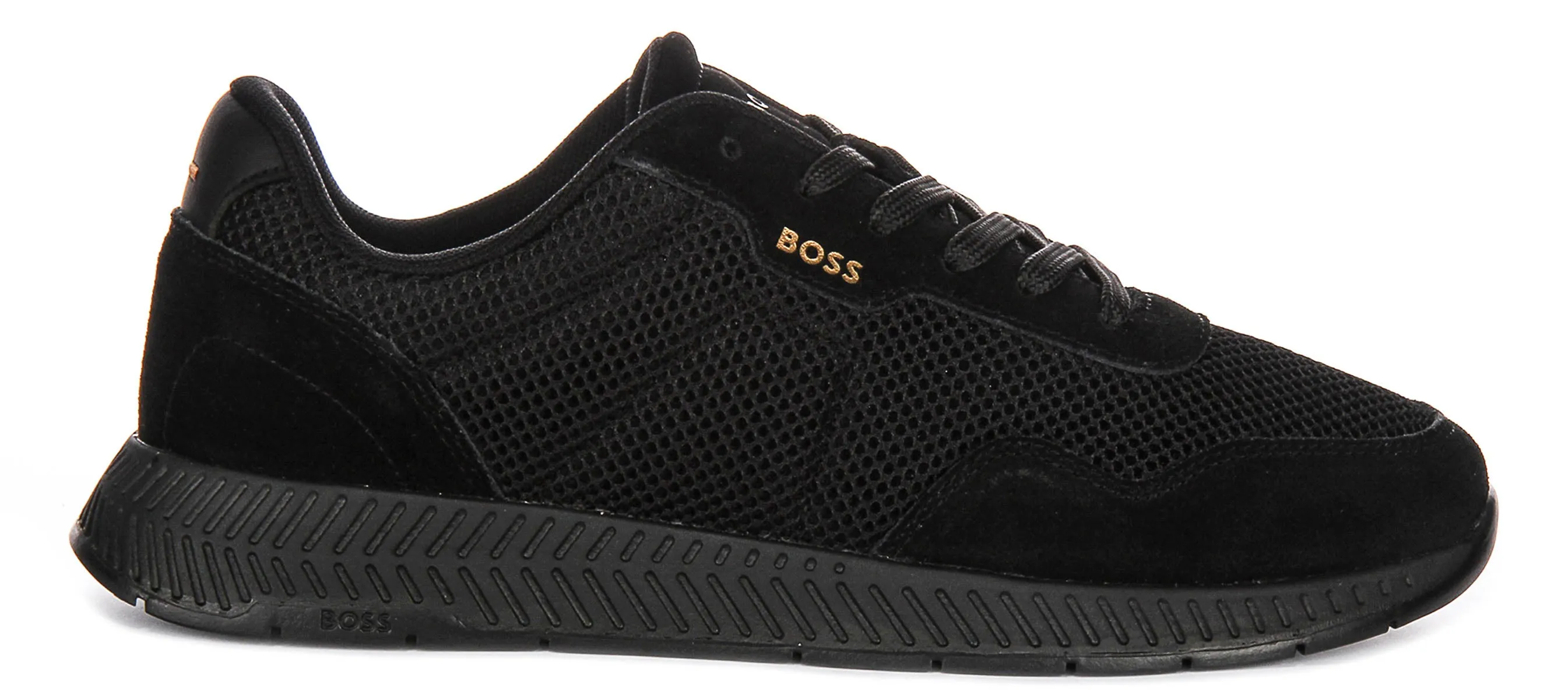 Boss Titanium Runner In Black Gold