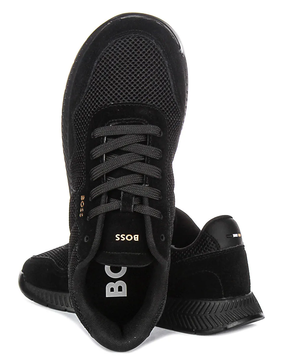 Boss Titanium Runner In Black Gold