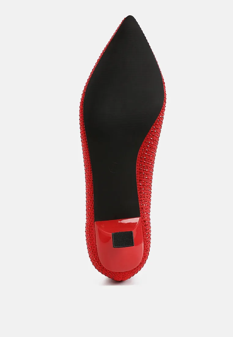 Breathable Flyknit Rhinestone Pumps By MODE