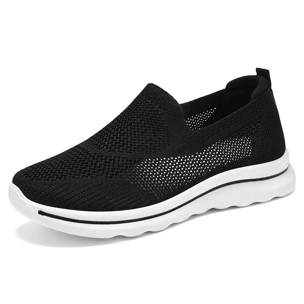 Breathable Mesh and Memory Foam Men's Slip-On Sneakers for Casual Comfort