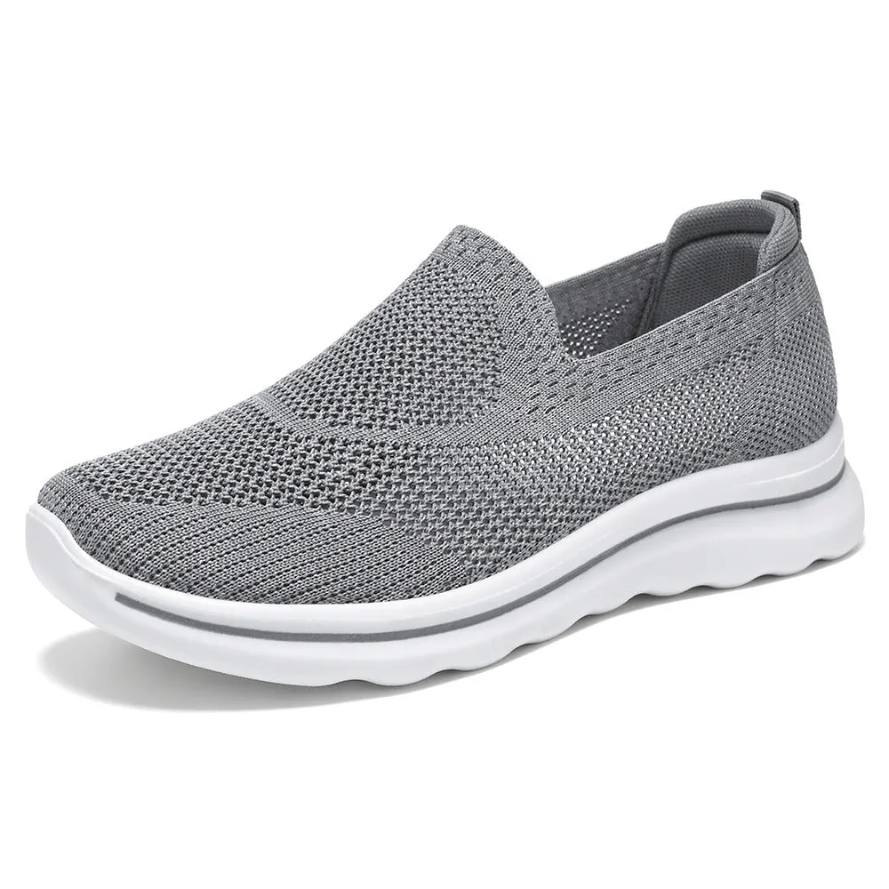 Breathable Mesh and Memory Foam Men's Slip-On Sneakers for Casual Comfort