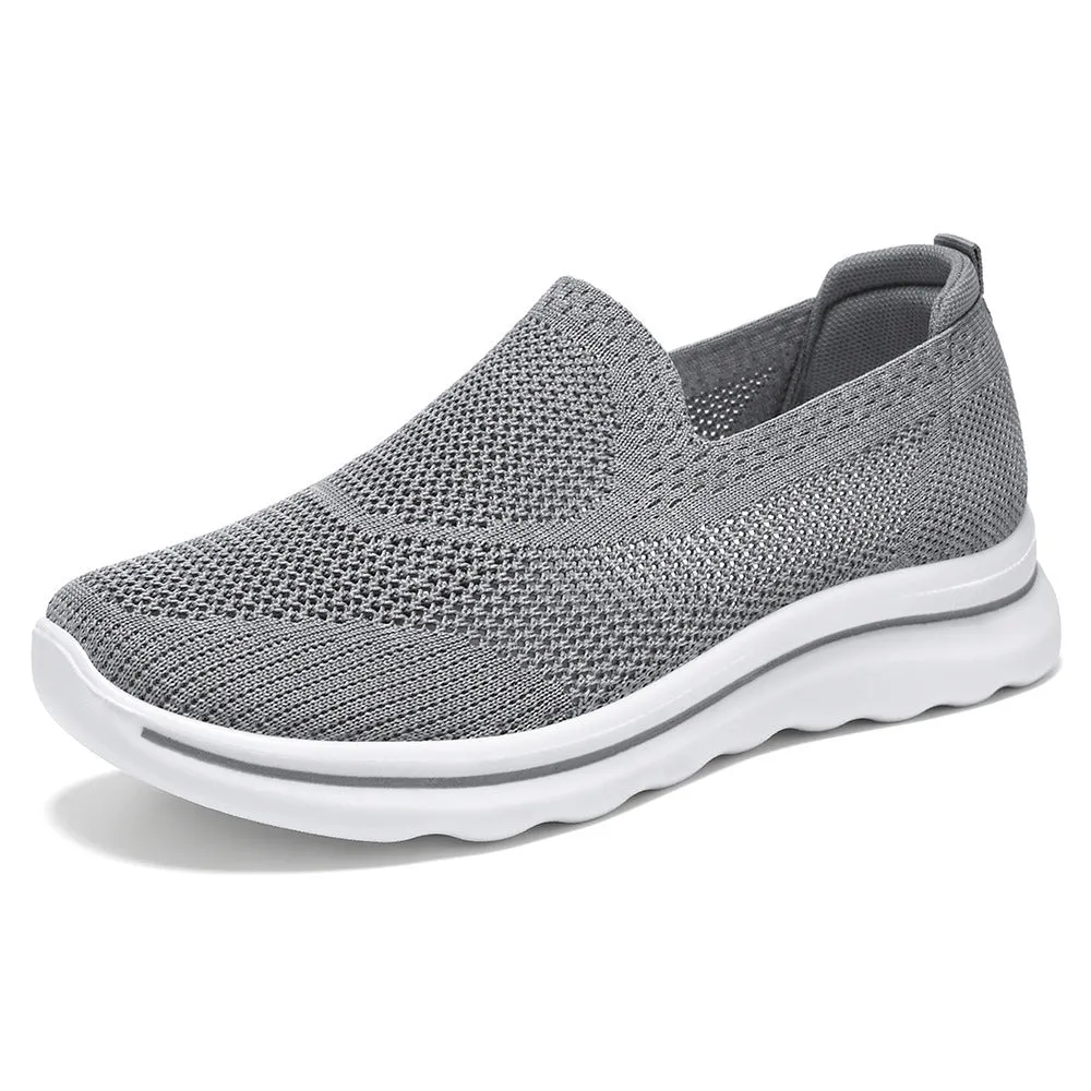 Breathable Mesh and Memory Foam Men's Slip-On Sneakers for Casual Comfort