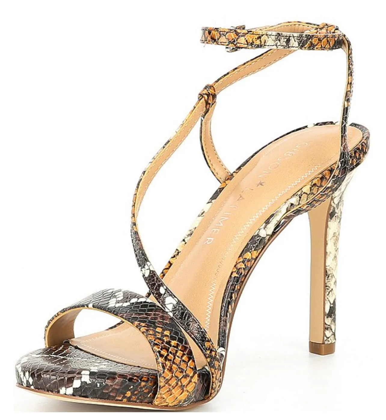 Briley Snakeskin Heels