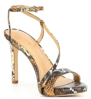 Briley Snakeskin Heels