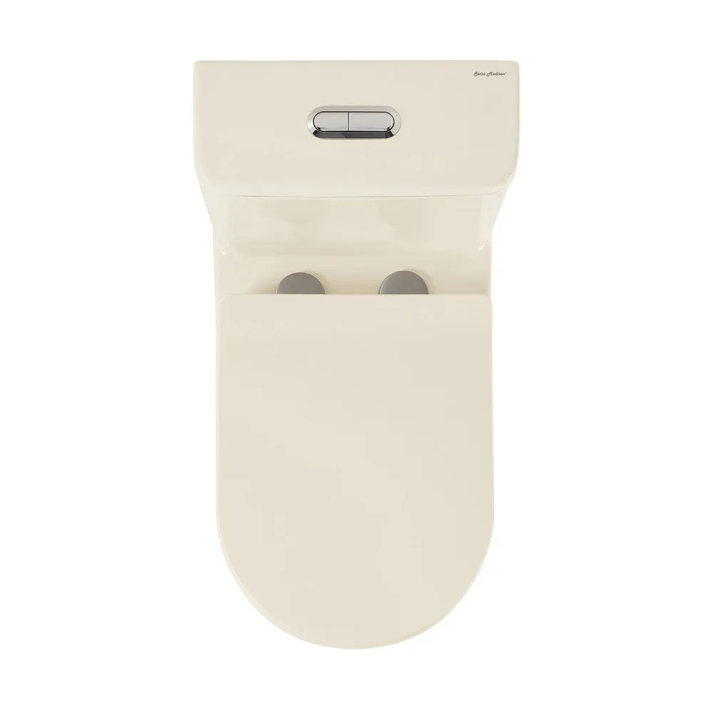 Burdon One Piece Square Toilet Dual Flush 1.1/1.6 gpf in Bisque