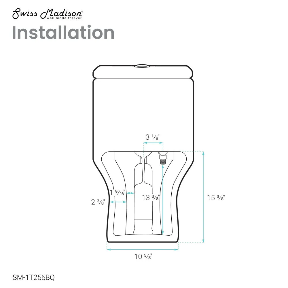 Carre One Piece Square Toilet Dual Flush 1.1/1.6 gpf in Bisque