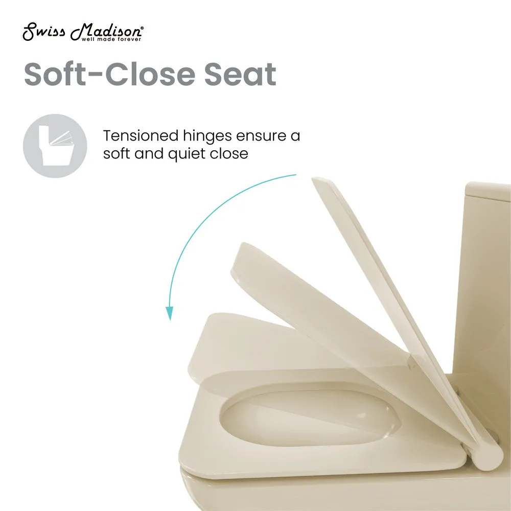 Carre One Piece Square Toilet Dual Flush 1.1/1.6 gpf in Bisque