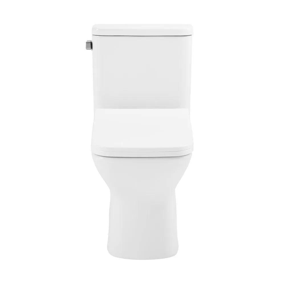 Carre One Piece Square Toilet Left Side Flush, 10" Rough-In 1.28 gpf