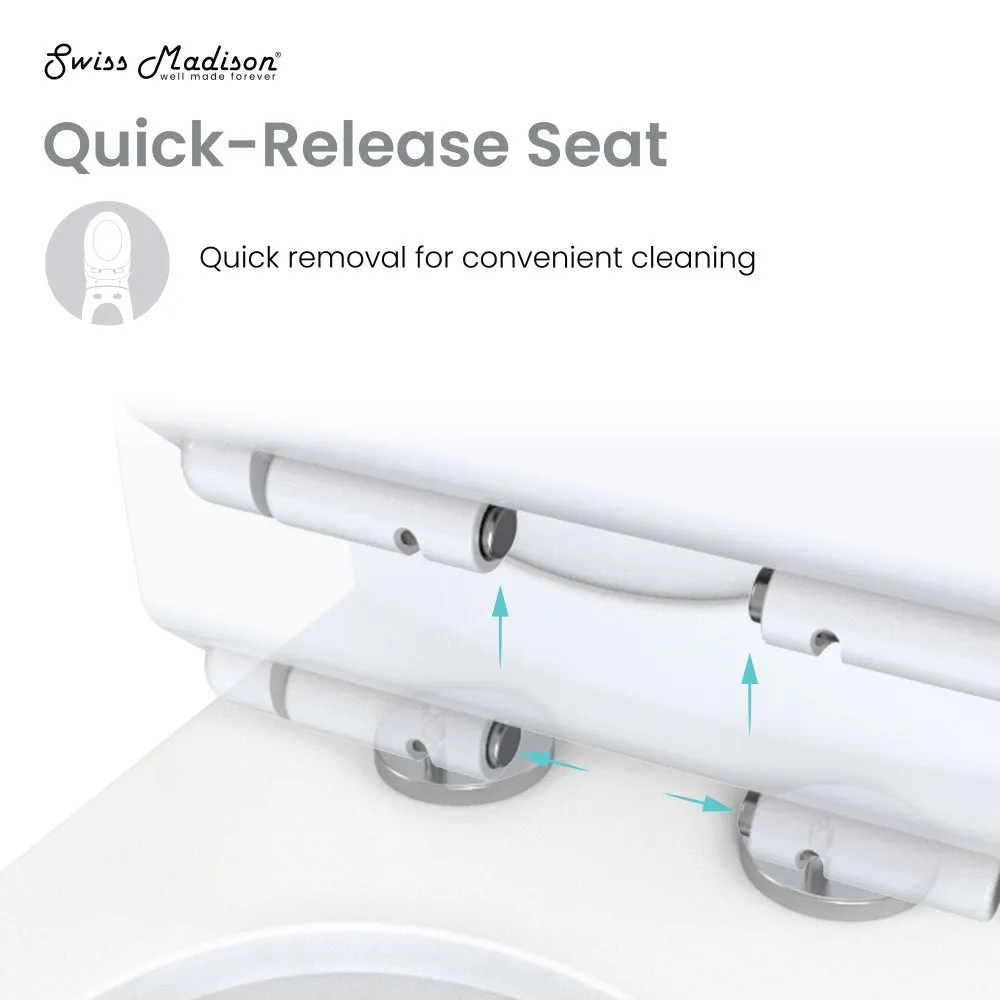 Carre One Piece Square Toilet Left Side Flush, 10" Rough-In 1.28 gpf