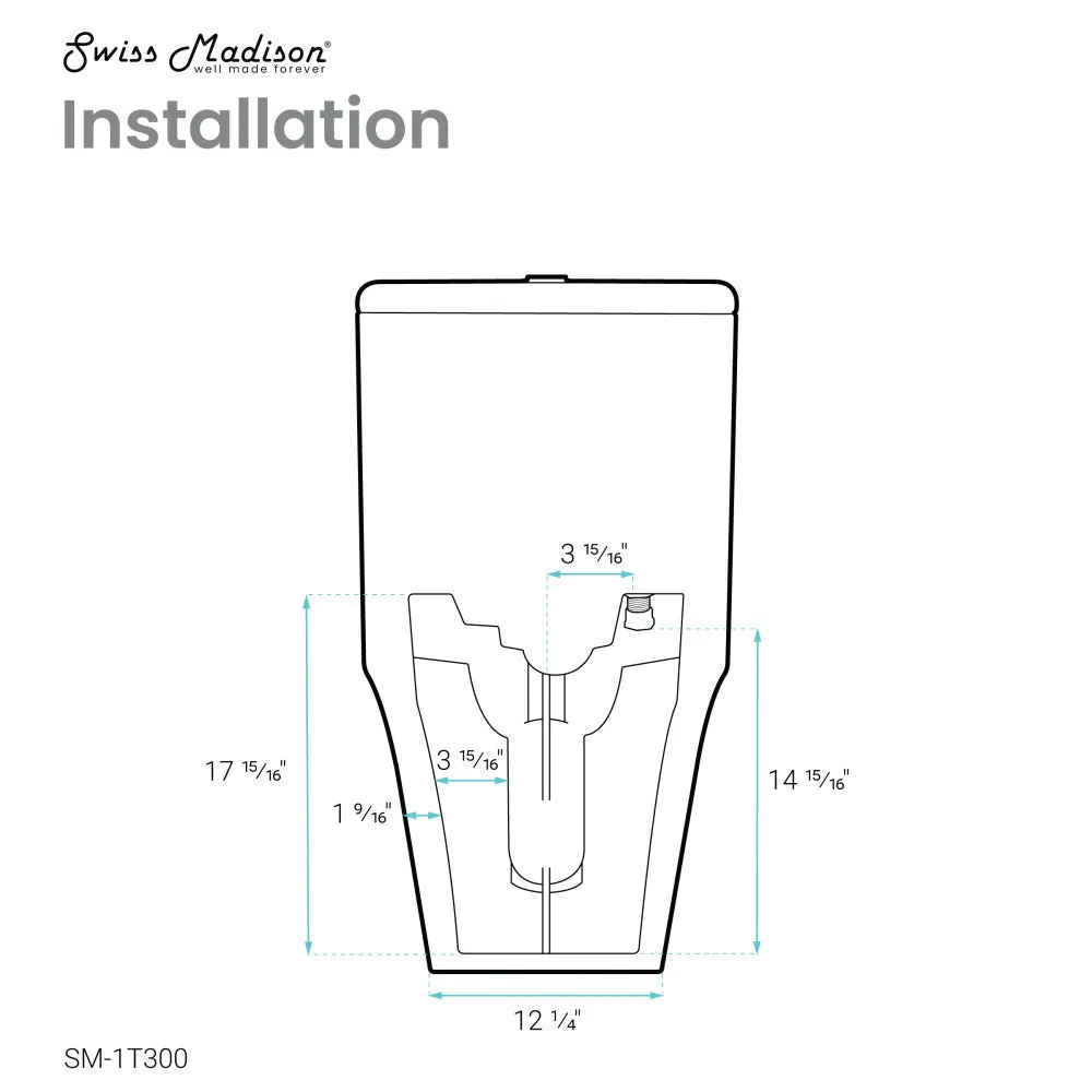 Cascade One-Piece Compact Toilet Dual-Flush 1.1/1.6 gpf