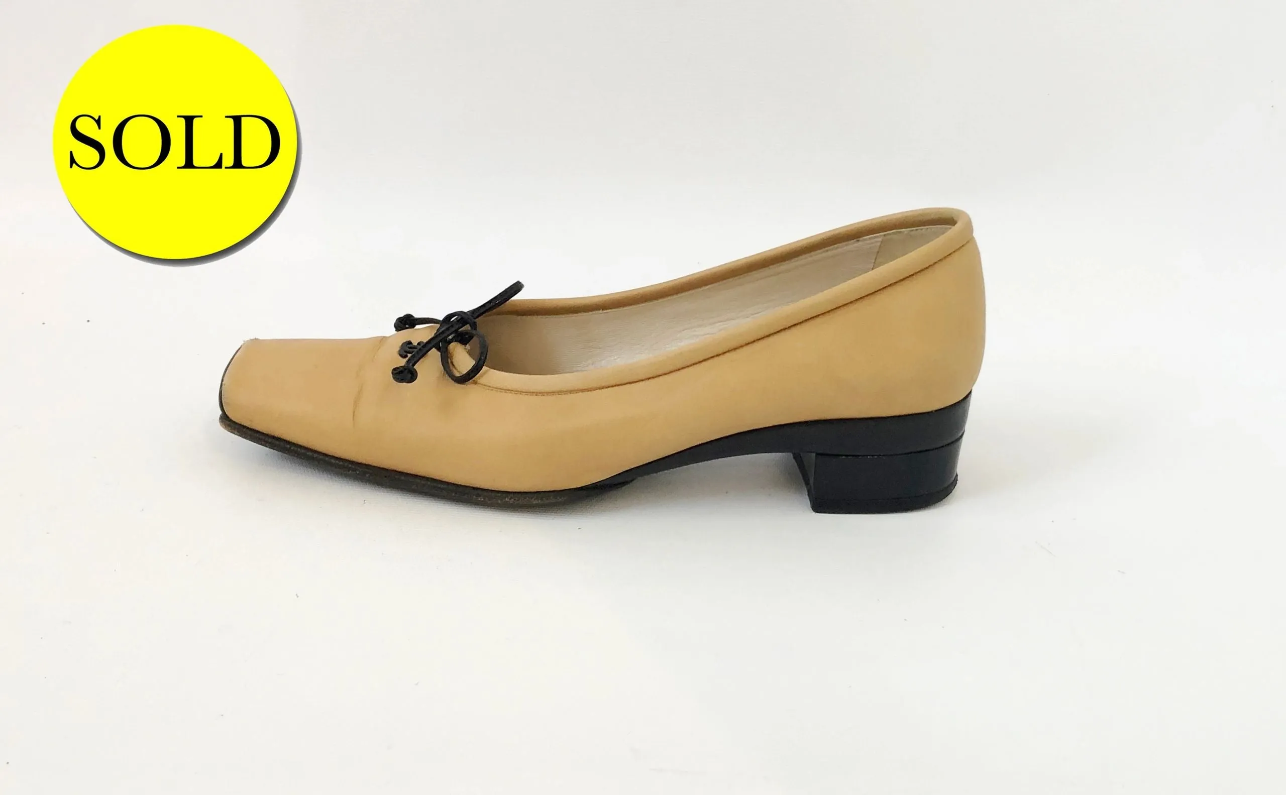 Chanel Square Toe Pump Size 8