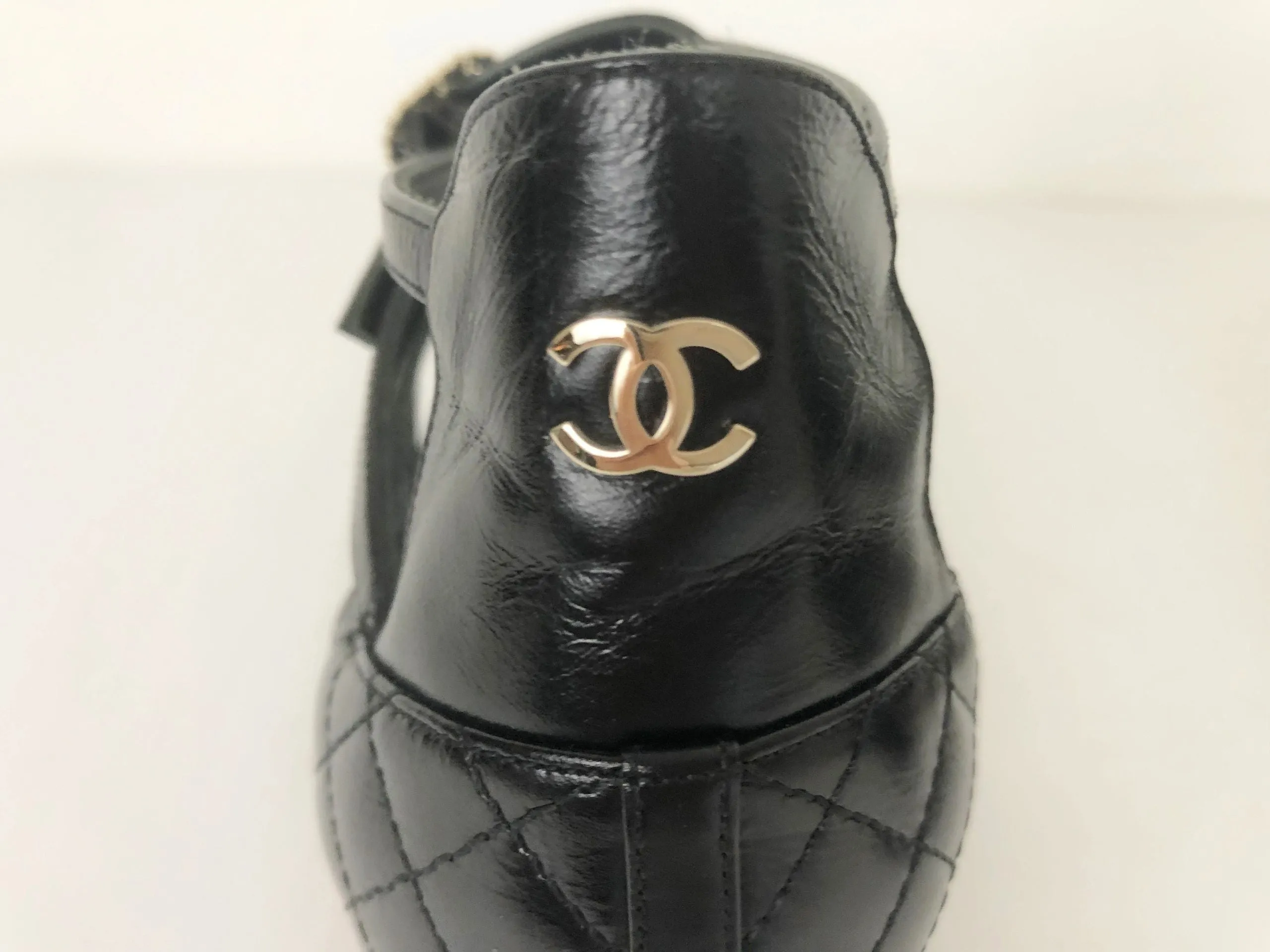 Chanel Strappy Pump Size 40 It (10 Us)