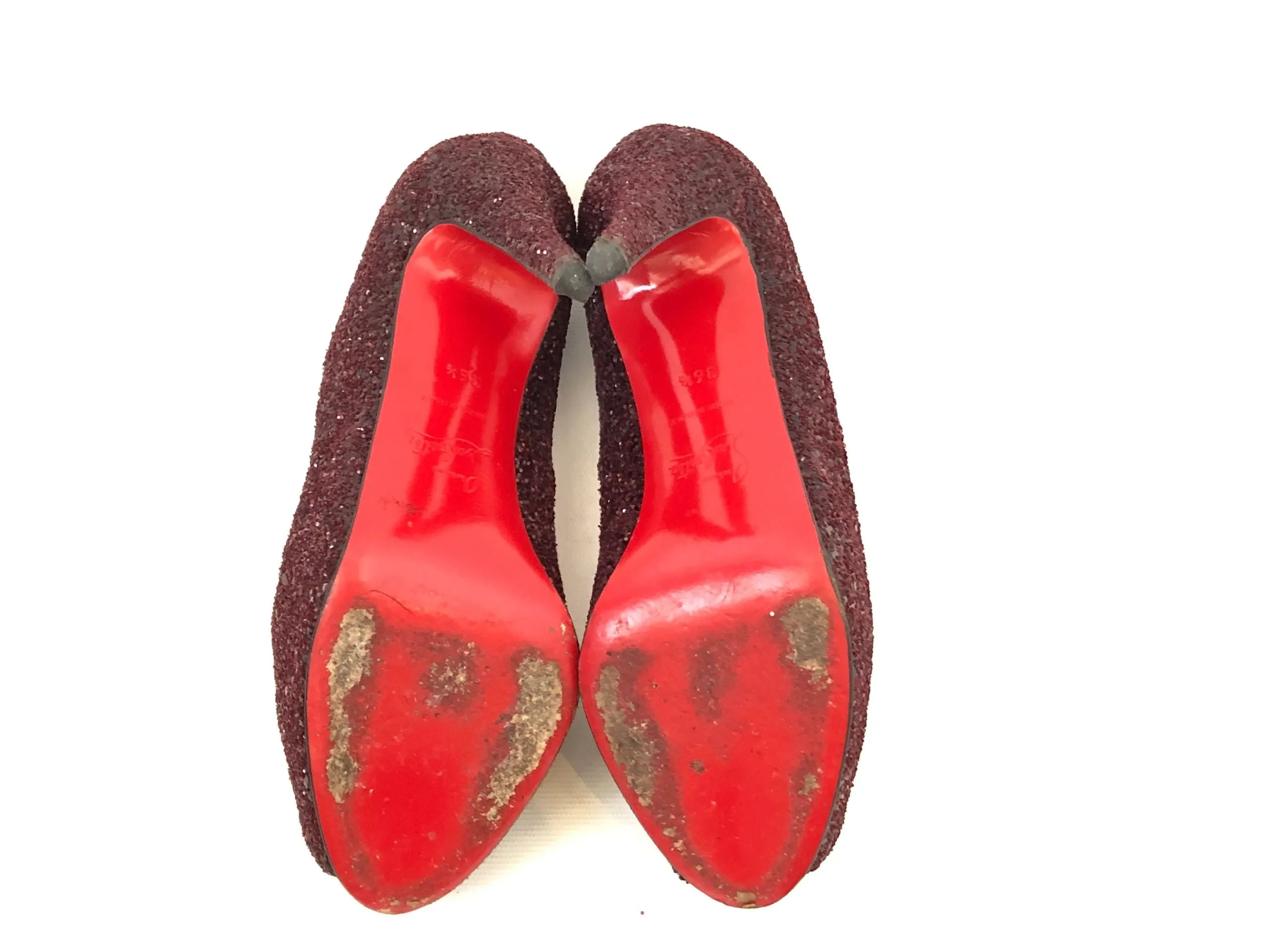 Christian Louboutin Glitter Pump Size 36.5 It (6.5 Us)