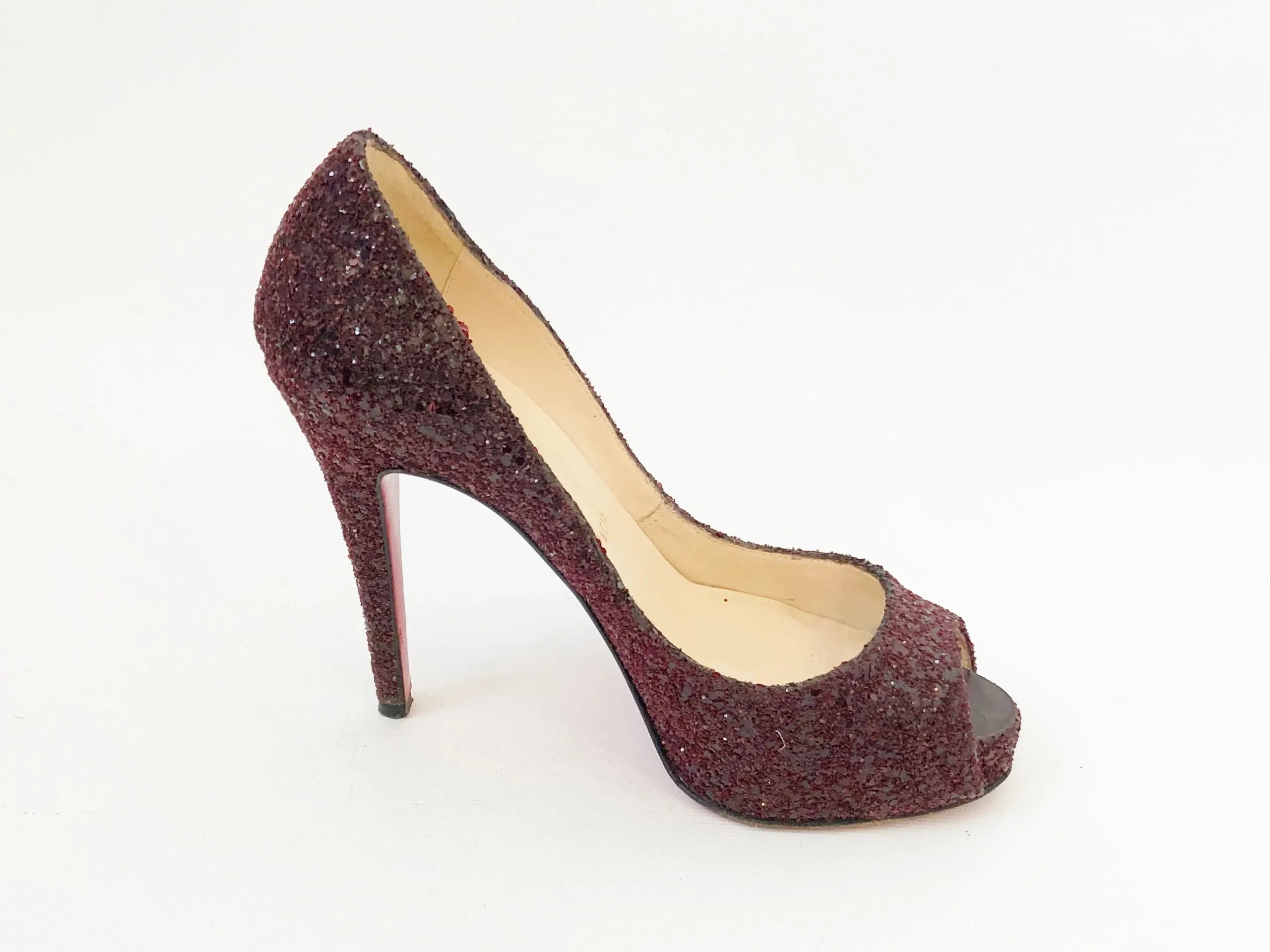 Christian Louboutin Glitter Pump Size 36.5 It (6.5 Us)