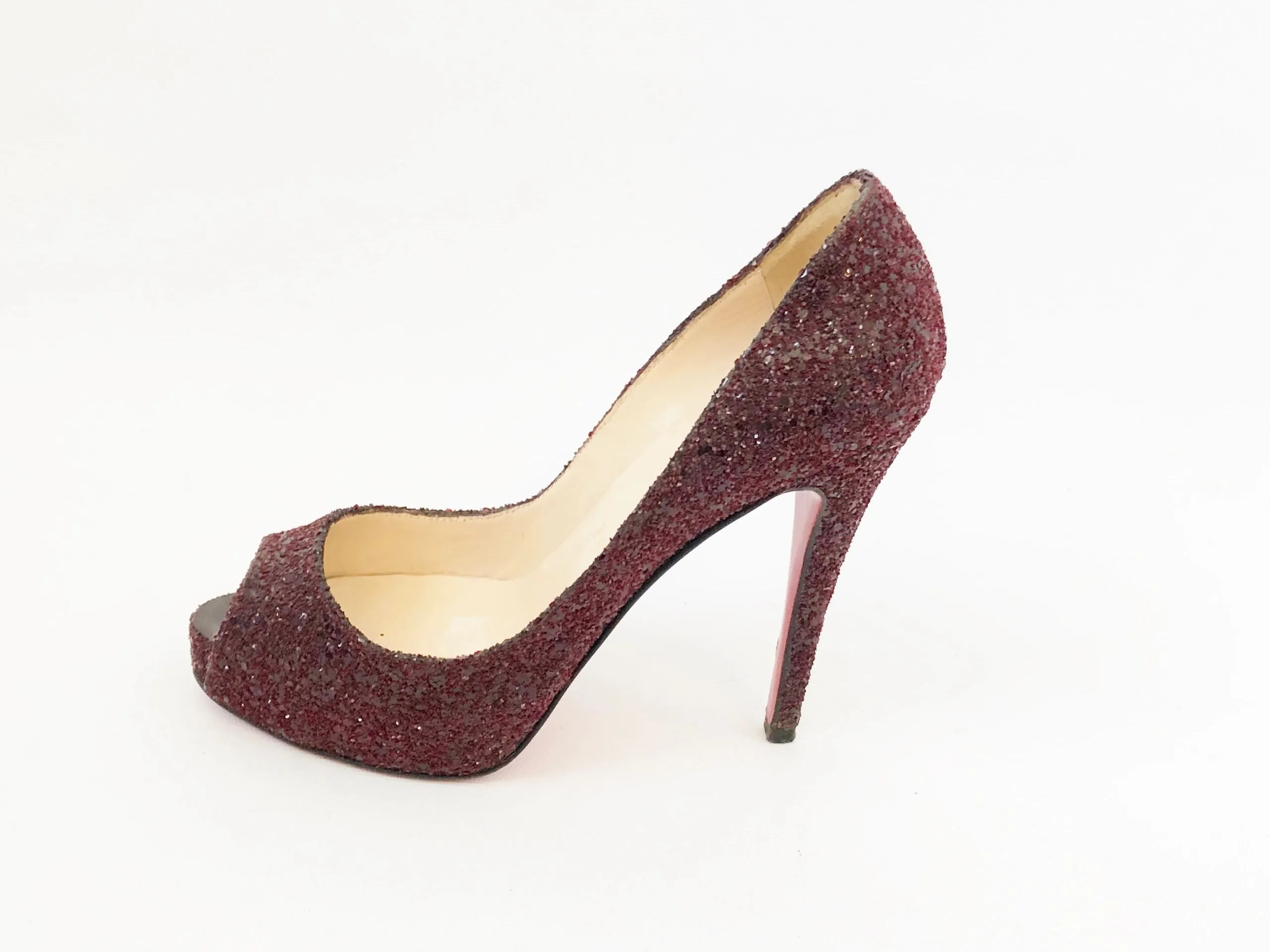 Christian Louboutin Glitter Pump Size 36.5 It (6.5 Us)