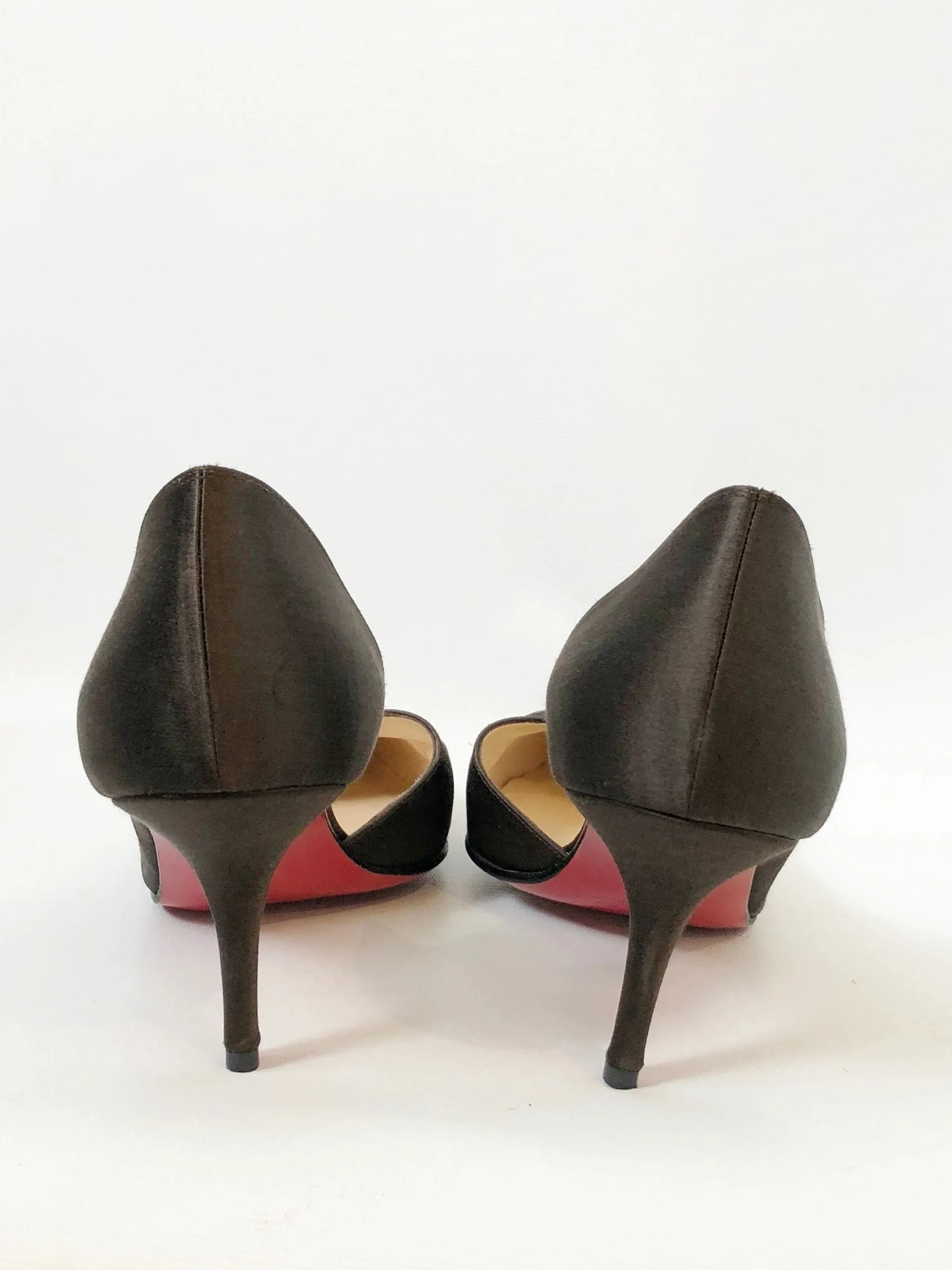 Christian Louboutin Satin D'Orsay Pumps Size 41 It (11 Us)