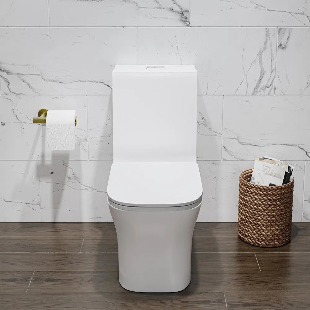Concorde One Piece Square Toilet Dual Flush 1.1/1.6 gpf in Matte White