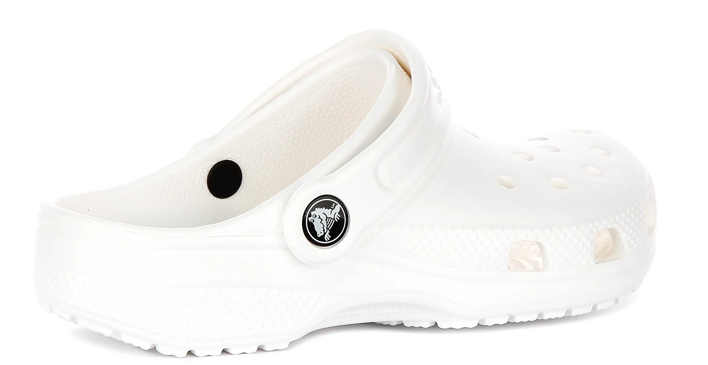 Crocs Classic Clog In White For Juniors