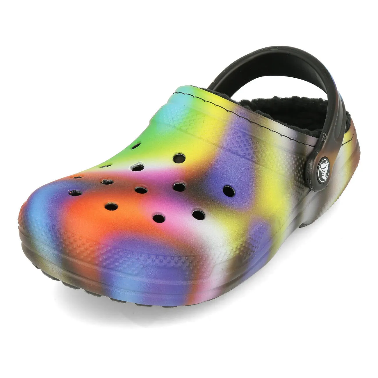 Crocs Classic Lined Solarized Clog Black Multi