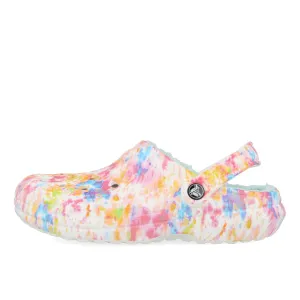 Crocs Classic Lined Tie Dye Clog Orange Zing Multi
