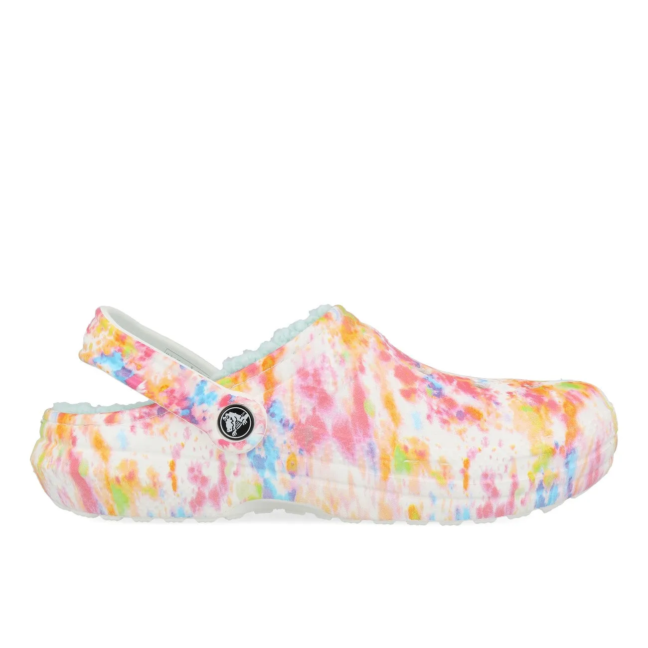 Crocs Classic Lined Tie Dye Clog Orange Zing Multi
