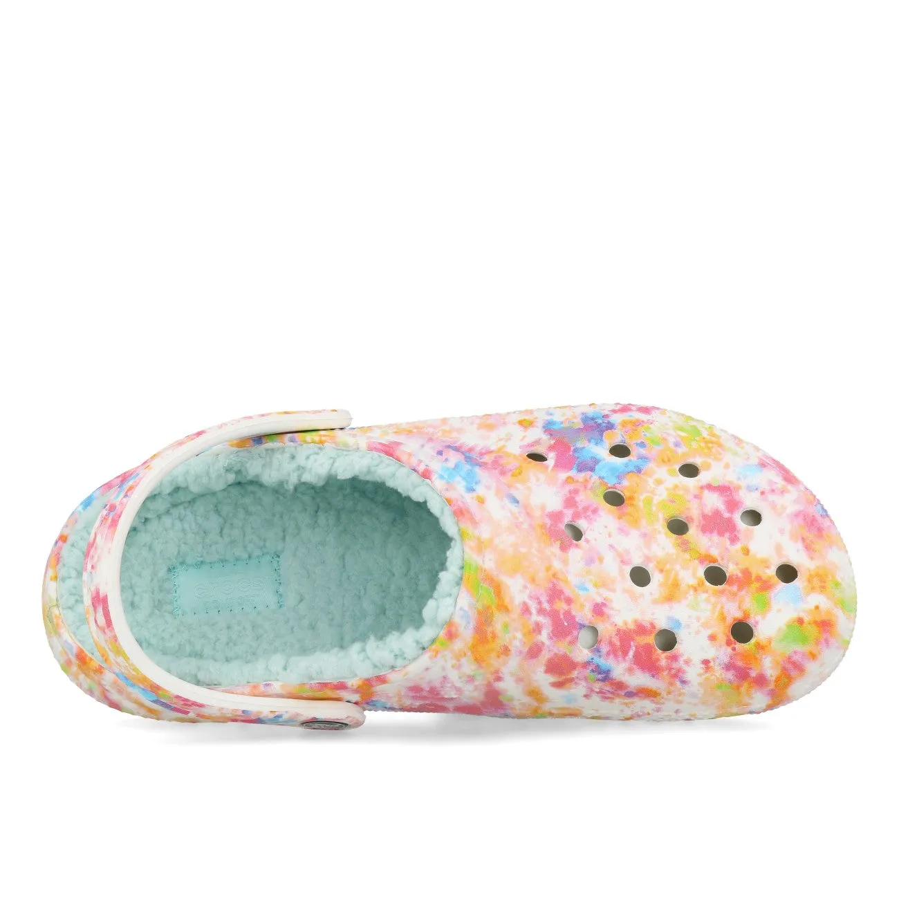Crocs Classic Lined Tie Dye Clog Orange Zing Multi