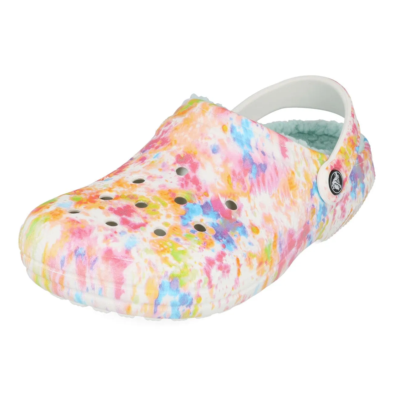 Crocs Classic Lined Tie Dye Clog Orange Zing Multi