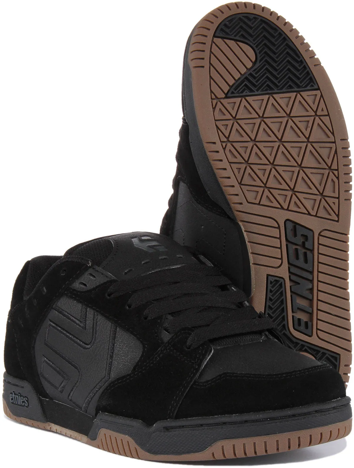Etnies Faze In Black Gum Sole For Men